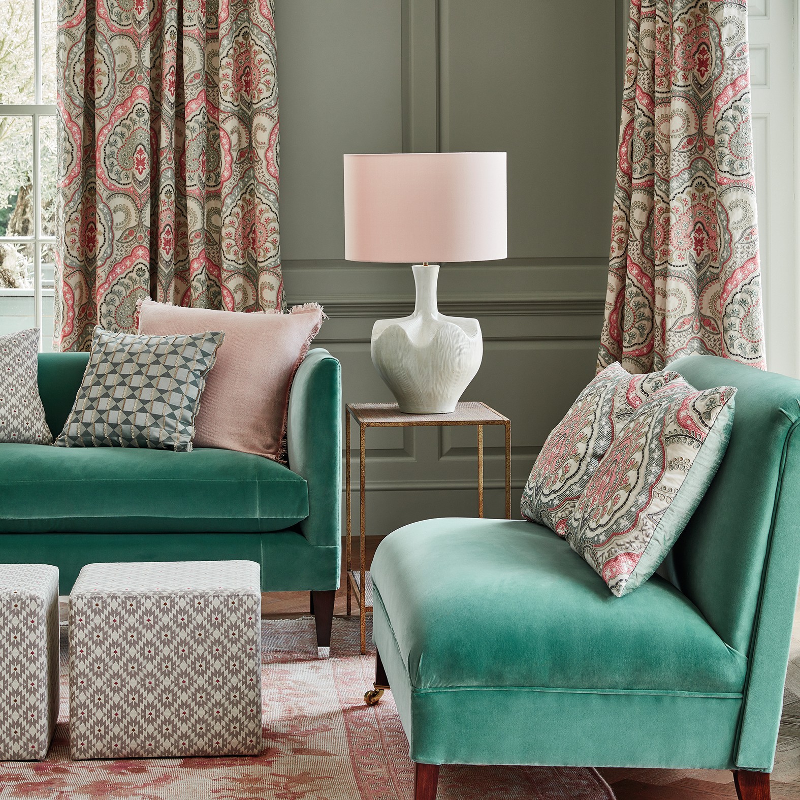 James Hare upholstery and curtains